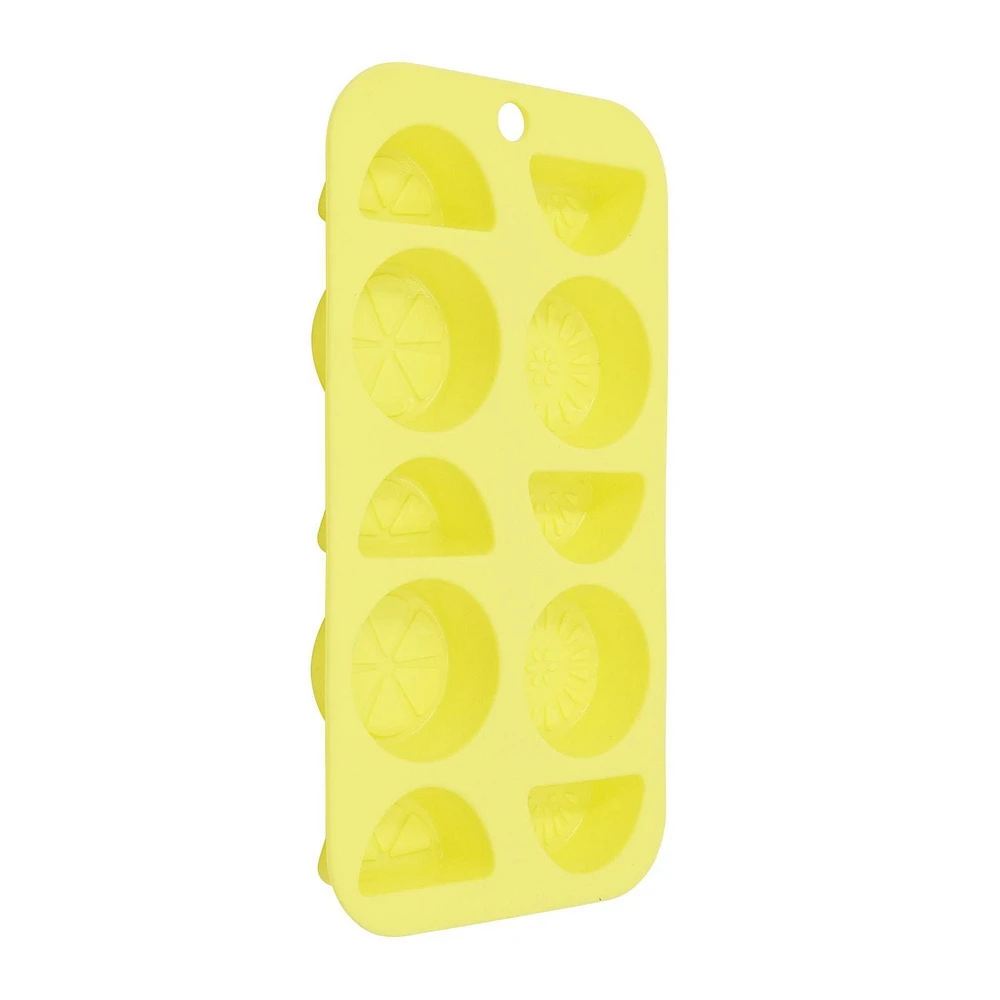 Bac à glaçons en silicone en forme d'agrumes à 10 cavités Mainstays, 8 x 4 pouces, 1 pièce BAC À GLAÇONS POUR AGRUMES