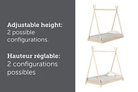 Lit en bois solide de la collection Sweedi South Shore