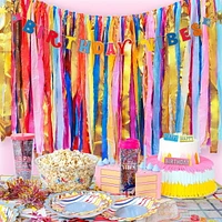 Packed Party Birthday Vibes Banner, Gold and Silver Accents
