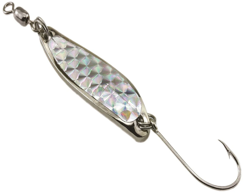 Gibbs G-1050-037SH Croc Spoon #2-1/4, 3/8 oz, 10g, Silver Hex, Its wobbling action drives fish wild
