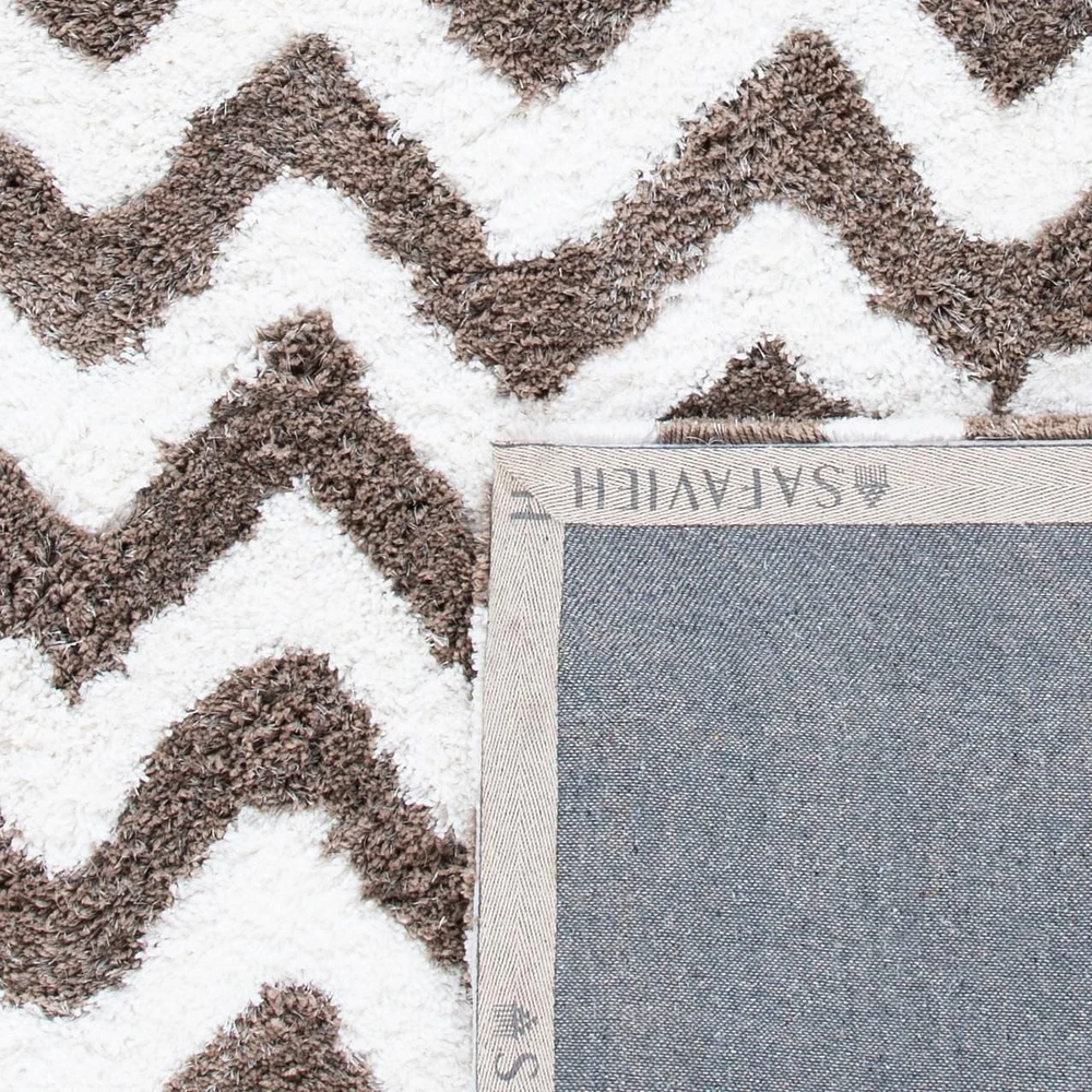 Safavieh Barcelona Carmella Zigzag Stripes Shag Area Rug