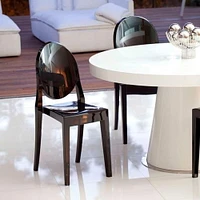 Heavenly Collection Plastique Noir Chaise Sans Bras