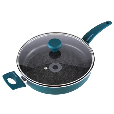 Taste of Home TC137A Nonstick 4 Qt Sauté Pan with Lid