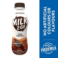 Milk2Go 1% Iced Coffee Partly Skimmed Milk, 473 mL