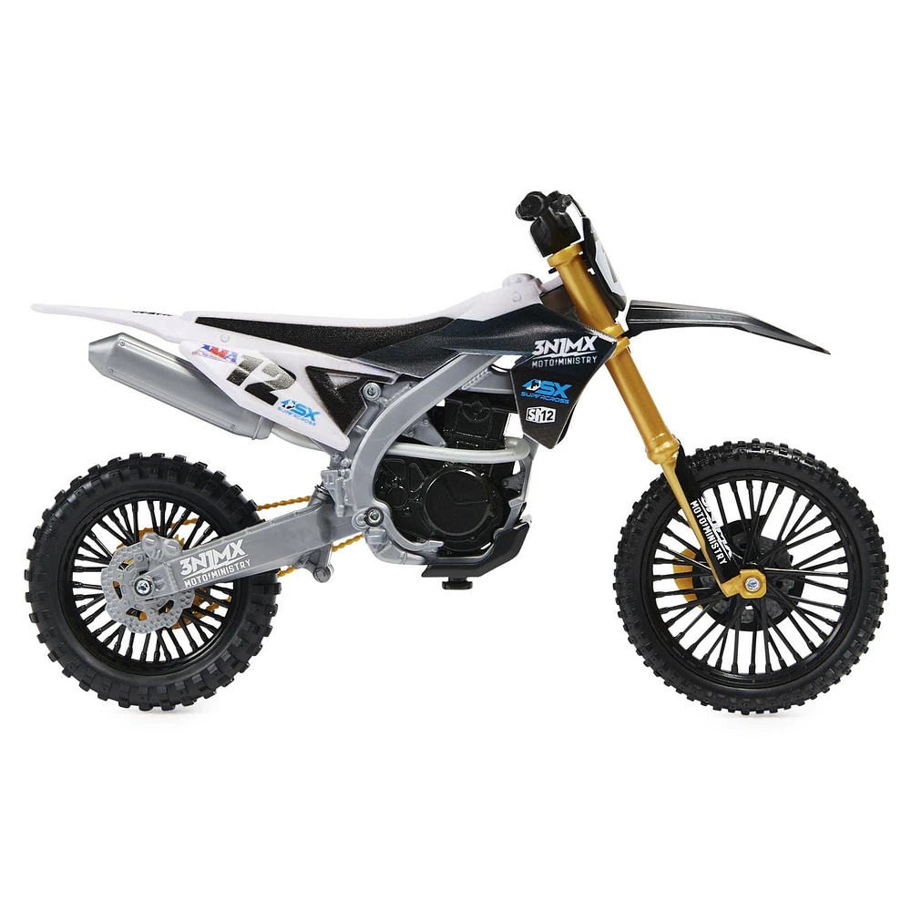 Supercross, Authentic Shane McElrath 1:10 Scale Collector Die-Cast Toy Motorcycle Replica with Display Stand, For Collectors and Kids Age 5 and Up
