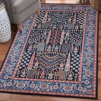 Tapis d'appoint Emerald Myer ivoire & or de 3 pi 3 po x 5 pi