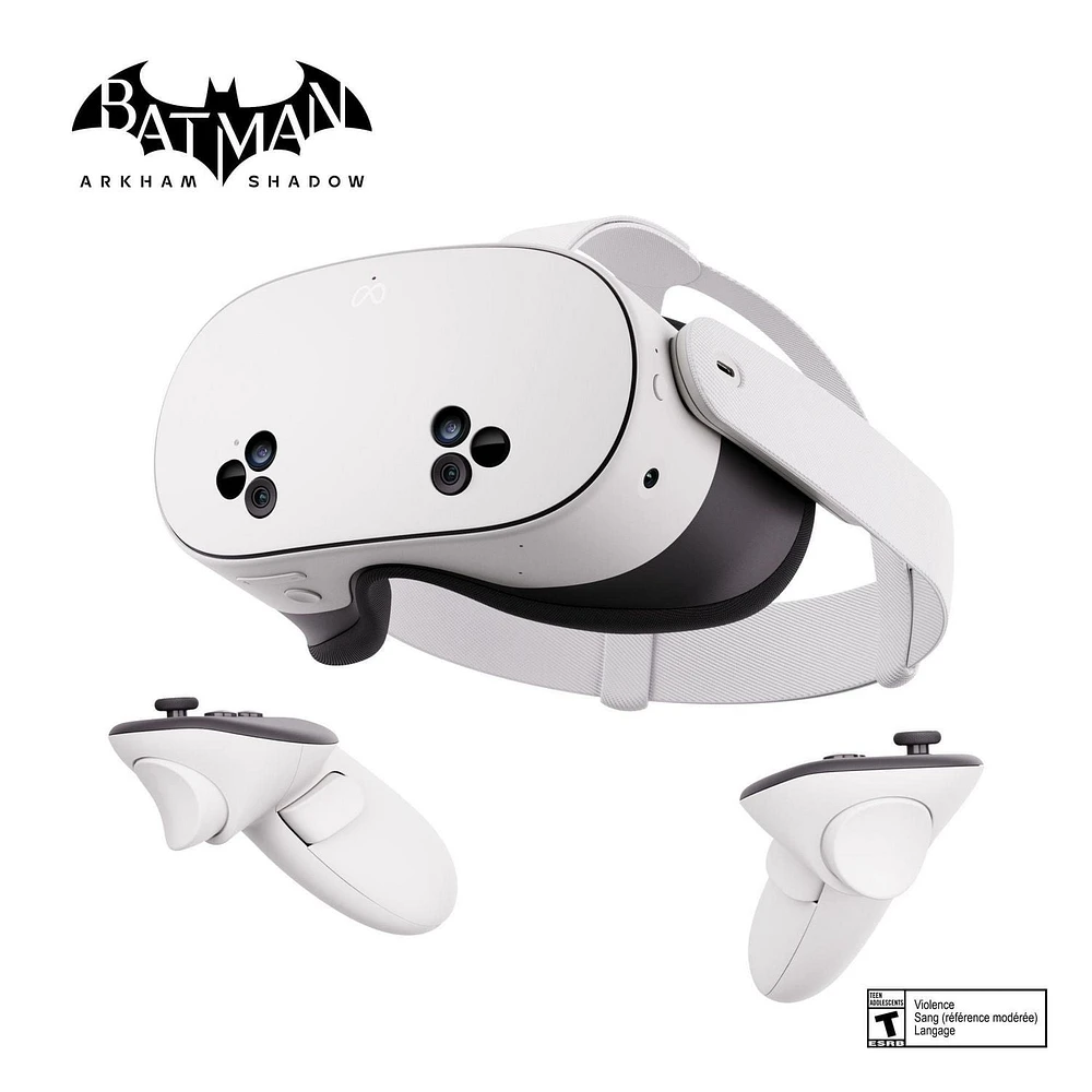 Meta Quest 3S 256 Go — Obtenez Batman: Arkham Shadow et un essai de 3 mois de Meta Quest+ inclus — Casque tout-en-un