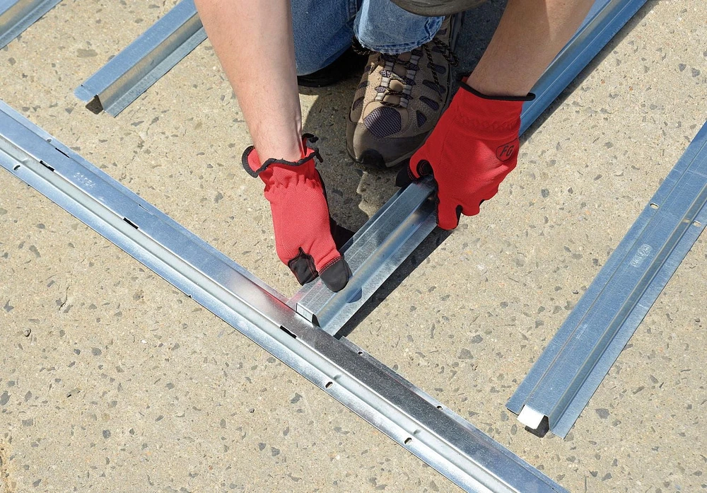 Cadre de plancher pour remise de rangement en acier Spacemaker Patio, 4 pi x 3 pi