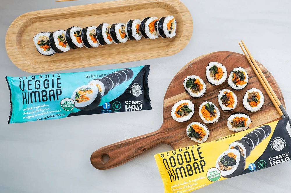 Ocean's Halo Organic Veggie Kimbap Roll, 230g, 9 pieces, 230g total