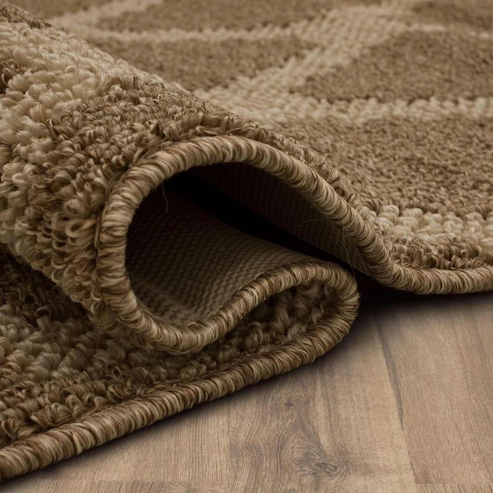 Mohawk Home Prism Praline/Tan Tufted Polyester Area Rug