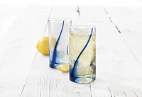 Libbey Blue Ribbon Cooler Glass Set, Set of 4, 16.5 oz/488 mL