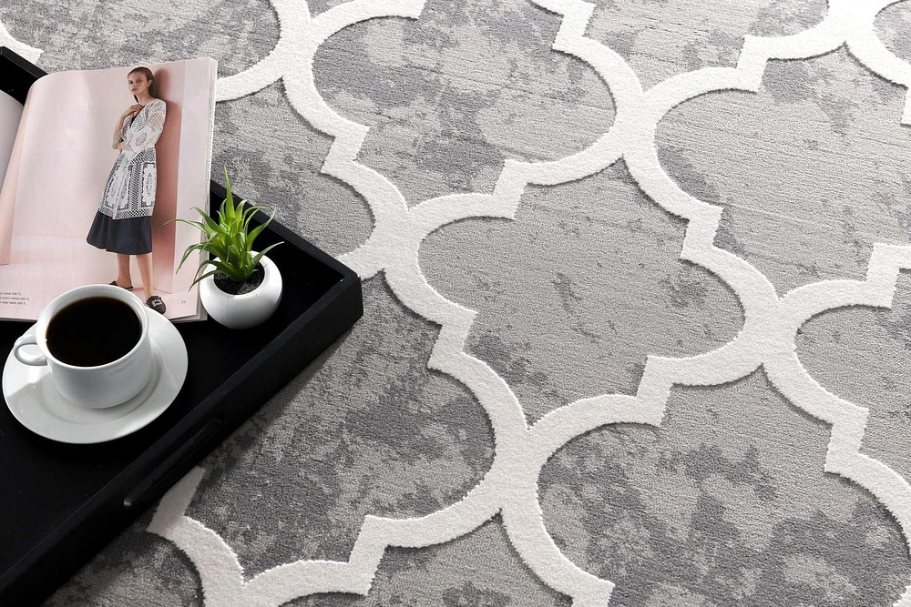 Rug Branch Silvia Collection Tapis Moderne En Treillis