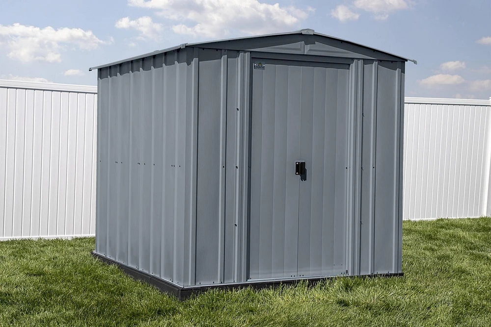 Abri de rangement en acier Arrow Classic 6 x pi Charcoal