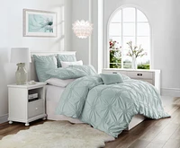 Luxury Floral Ruched High Quality Duvet Cover Set