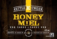 Kettle Creek Honey BBQ Sauce 473ml - Gluten Free