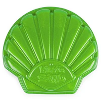 Kinetic Sand, Seashell Container with 4.5oz Neon Green and Kinetic Beach Sand, for Kids Aged 3 and Up