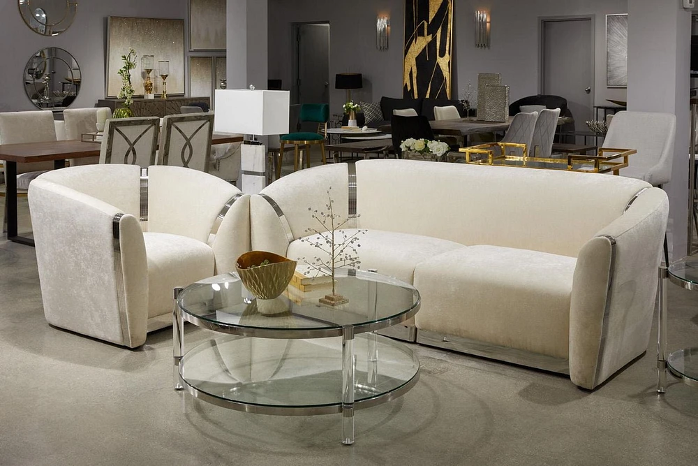 Home Gear Table basse en argent