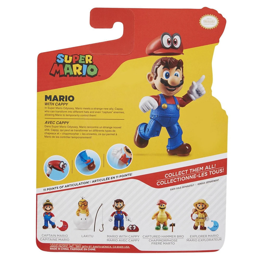 4po figurine Nintendo - Odyssée Mario avec Cappy
