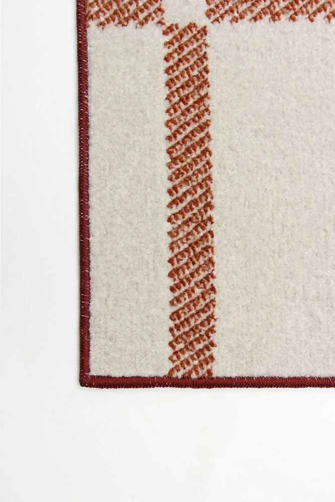 ECARPET Washable Plaid Area Rug & Runner for Kitchen, Bedside, Living Room, Hallway
