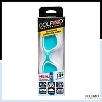 Lunettes de Natation Adulte Dolfino Merlin Turquoise Lunettes adultes
