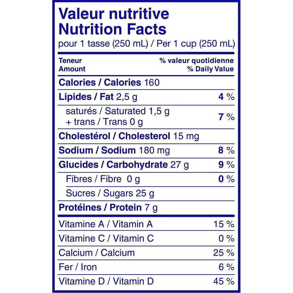 Québon Chocolate Partly Skimmed 1% Milk, 1 L