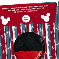 Carte de Noël Hallmark Disney pour enfants, Mickey avec peluche (boule douce Mickey)