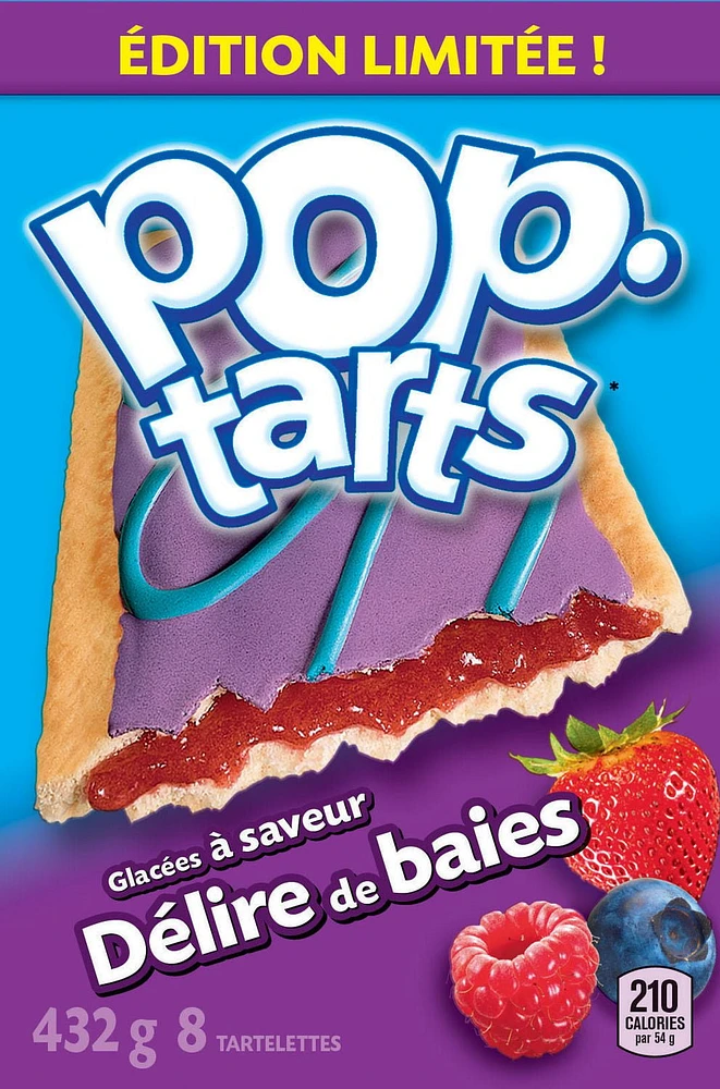 Kellogg's Pop-Tarts - Frosted Crazy Berry Flavour  432g - 8 Pastries