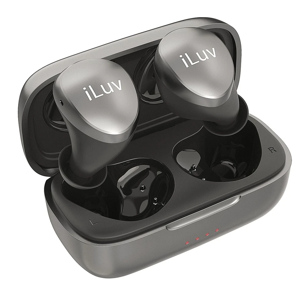 iLuv Bubble Gum Air True Wireless Bluetooth 5.0 In-Ear Earbuds with Charging Case