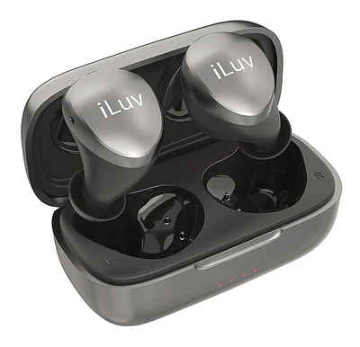 iLuv Bubble Gum Air True Wireless Bluetooth 5.0 In-Ear Earbuds with Charging Case