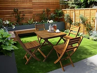 Table de bistrot pliante en acacia Sydne
