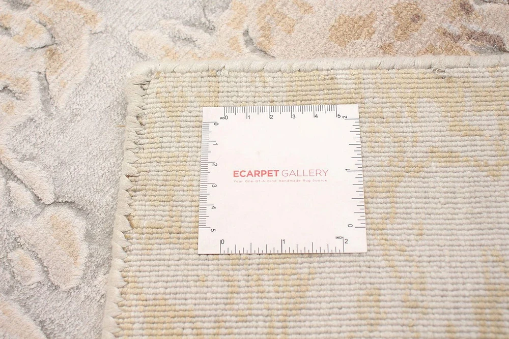 ECARPETGALLERY 5'3" x 7'6" Carved Galleria Hand Loomed Area Rug for Living Room, Dining Room and Bedroom in Grey