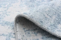 ECARPETGALLERY 4'9" x 6'10" Contemporary Galleria Hand Loomed Area Rug for Living Room, Dining Room and Bedroom in Blue