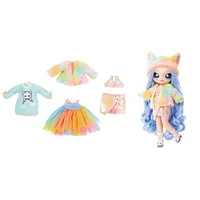 Rainbow Kitty Na Na Na Surprise Ultimate Surprise avec nouvelle poupée plus grande et 100+ styles à agencer et associer