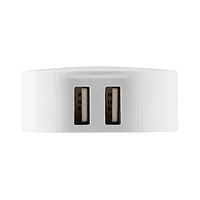 Chargeur mural USB à double port blackweb (Blanc)
