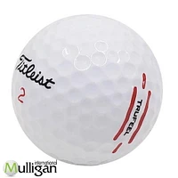 Mulligan - 12 balles de golf récupérées Titleist TruFeel 2024 5A, Blanc