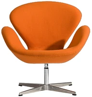Chaise de salle à manger Canadian Swan orange