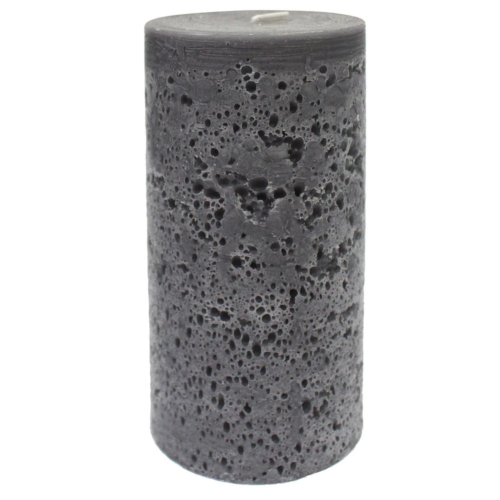 Hometrends 6" Bougie pilier parfumée AMBRE FONCÉ ET PIVOINES 3" diamètre x 6" hauteur