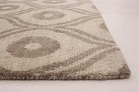 ECARPETGALLERY 4'11" x 8'1"  Moroccan Tangier Hand-knotted Area Rug for Living Room, Dining Room and Bedroom in Ivory