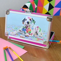 Boîte pour fourniture Vaultz - motif chiot peint