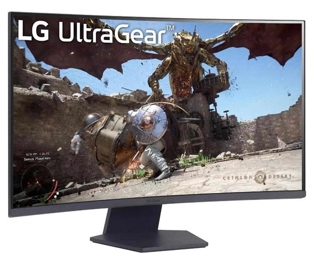 LG Ultragear™ 32" Curved Gaming Monitor, 2560x1440, Black, 32GS60QX-B.AUSQ