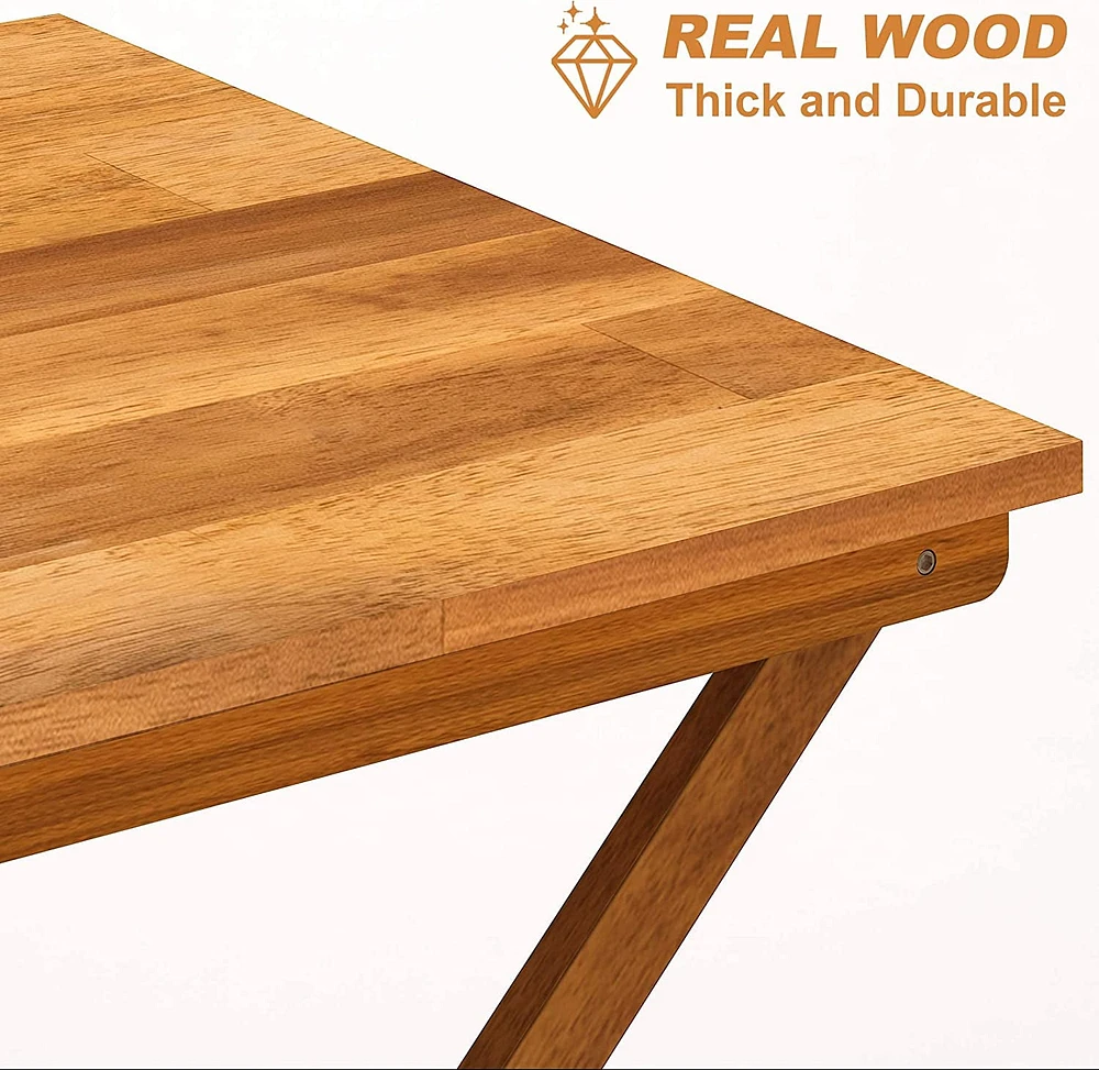 Table de bistrot pliante en acacia Sydne