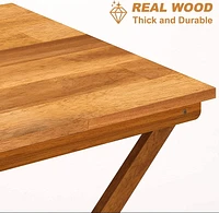 Table de bistrot pliante en acacia Sydne