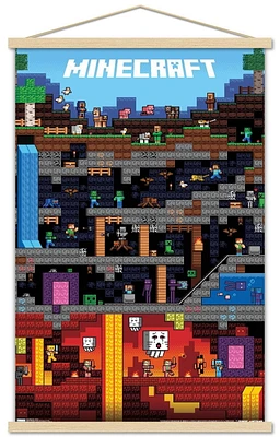 Minecraft - Worldly Wall Poster, 22.375" x 34"