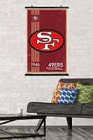 NFL San Francisco 49ers - Retro Logo 14 Wall Poster, 22.375" x 34" Framed
