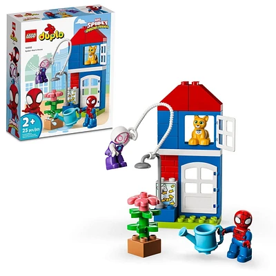 LEGO DUPLO Marvel Spider-Man’s House 10995, with Spidey, Ghost-Spider and Bootsie the Cat minifigures, Spidey and His Amazing Friends Super Hero Christmas Gift Idea for Toddlers, Boys, and Girls, Includes 25 Pieces, Ages 2+