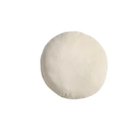 Mainstays Teddy Coussin Décoratif Rond, Gris