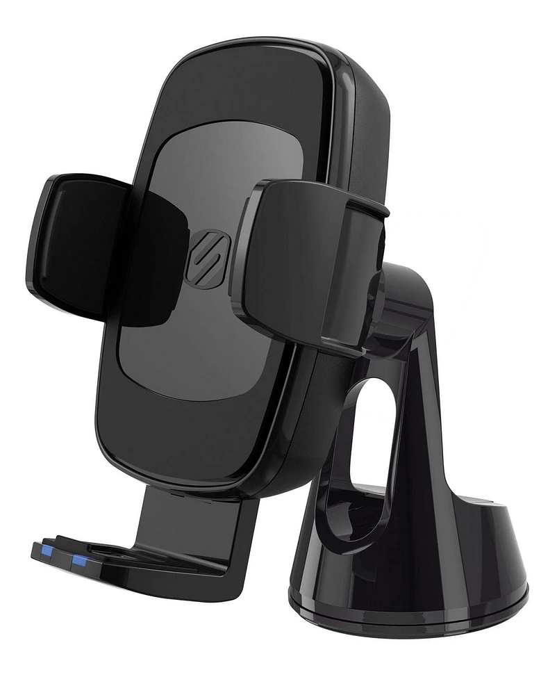 Scosche UQ3WDV-SP Qi-enabled Wireless Charging Universal Phone Mount w/ Stick Grip Black, Wireless Chrgng Unvrsl Phn Mnt