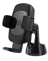 Scosche UQ3WDV-SP Qi-enabled Wireless Charging Universal Phone Mount w/ Stick Grip Black, Wireless Chrgng Unvrsl Phn Mnt