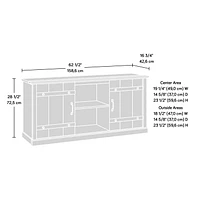 Sauder La Collection Misc Entertainment Crédence, Finition Timber Oak, 435104