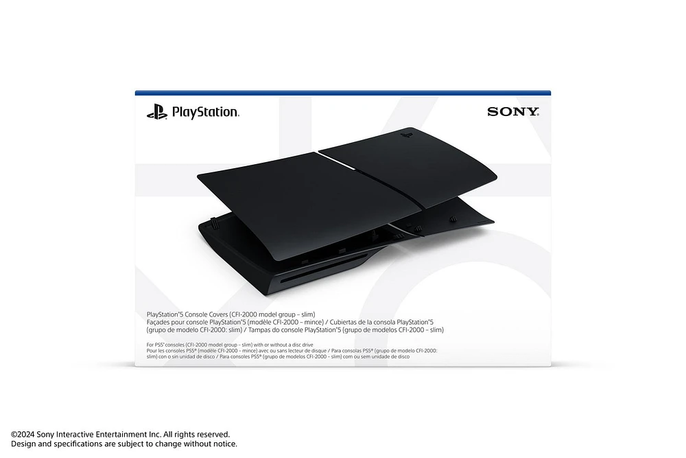 PlayStation®5 Console Covers (model group - slim) – Midnight Black